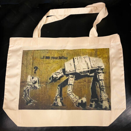 Firecracker Art by Denise Chesterfield Artist Coasters Banksy Im Your Father Tote Bag 001