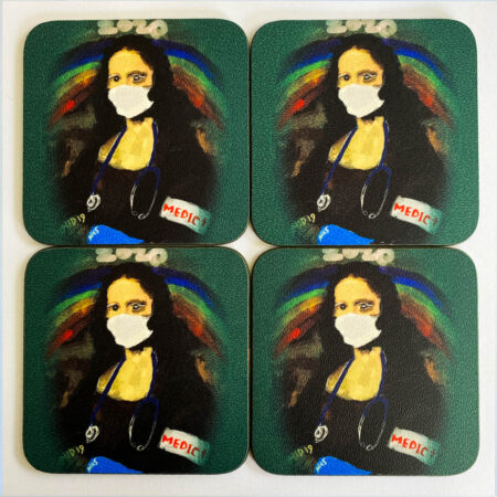 Firecracker Art by Denise Chesterfield Artist Coasters Mona Medical Coaster 001